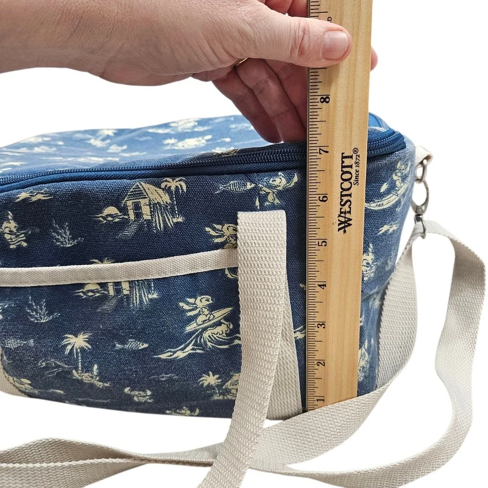 Disney Stitch Lilo & Stitch Hawaiian‎ Print Insulated Lunch Bag Tote Cooler